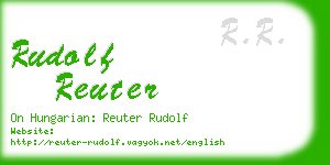 rudolf reuter business card